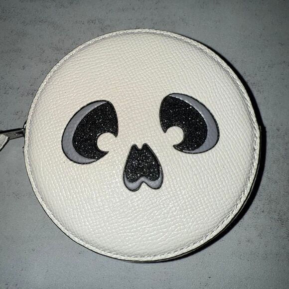 Coach Halloween Graphic Ghost Coin Case - Picture 1 of 5